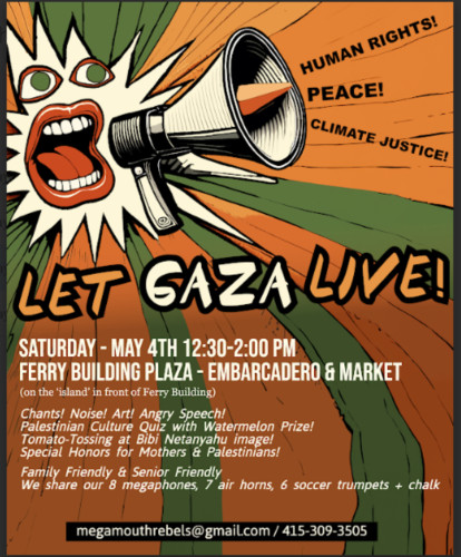 Let Gaza Live poster by Mega Mouth Rebels